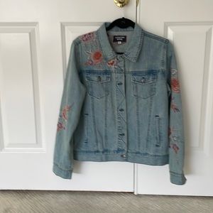 Johnny Was Decorated denim jacket